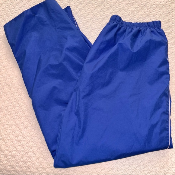 Royal Blue Men’s XL Mesh Lined Track Wind Pants Zipper Leg - Picture 1 of 8